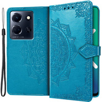 Flip case for Infinix Note 30 5G, Mandala, blue