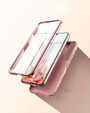 Case for Samsung Galaxy S22, Suritch Full Body Marble, pink