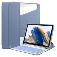 Keyboard case for Samsung Galaxy Tab A9+, Rotary 360° Leather, purple