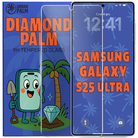Diamond Palm Tempered Glass for Samsung Galaxy S25 Ultra