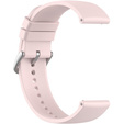 Silicone strap 20mm, Light Pink/Silver Buckle