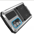 Armored case for Samsung Galaxy S25+ Plus, R-JUST, silver