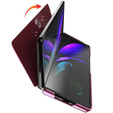 Case for Samsung Galaxy Z Fold 2 5G, Clear View, pink rose gold