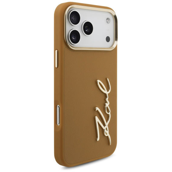 Karl Lagerfeld Karl Script Logo case – with metal buttons for iPhone 17 Pro Max