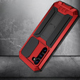 Armored case for Samsung Galaxy S23, R-JUST CamShield Slide, red / black