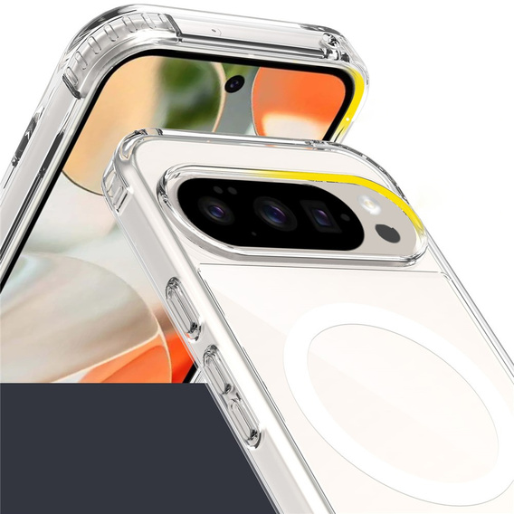 Case for Google Pixel 9 Pro XL, Fusion Hybrid, for MagSafe, transparent
