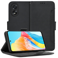 Flip case for Oppo A58 4G, Card Slot, black