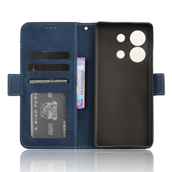 Flip case for Infinix Zero 30 5G, Card Slot, dark blue