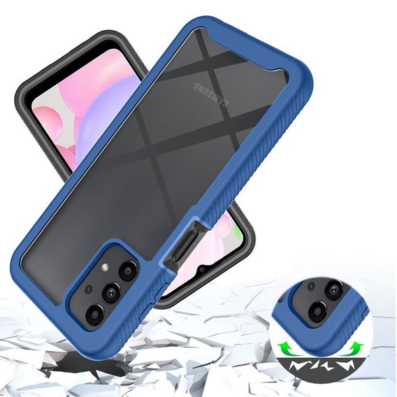 Case for Samsung Galaxy A13 4G, Shockproof, with film, blue