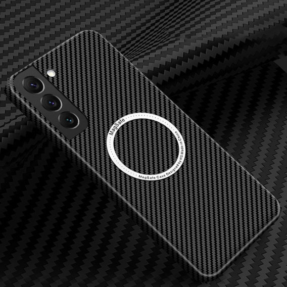 Case for Samsung Galaxy S22 Plus, Magsafe Slim Carbon, black