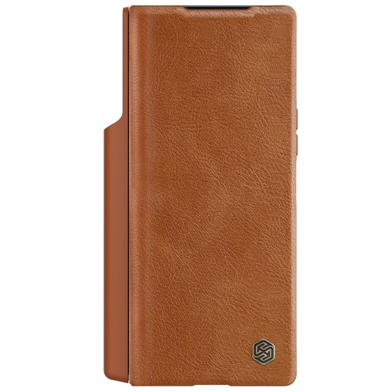 NILLKIN flip case for Samsung Galaxy Z Fold6 5G, CamShield Qin Pro, leather, brown