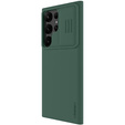 NILLKIN Case for Samsung Galaxy S23 Ultra, Silicone CamShield Case for MagSafe, green