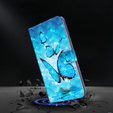 Flip case for Samsung Galaxy A14 4G/5G, Wallet Butterfly, blue
