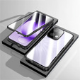 Case for Oppo Reno 13, Magnetic Dual Glass, black
