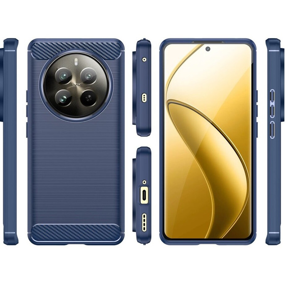 Case for Realme 12 Pro 5G / 12 Pro+ 5G, Carbon, blue