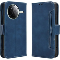 Flip case for Xiaomi Poco F7 Ultra, Card Slot, dark blue