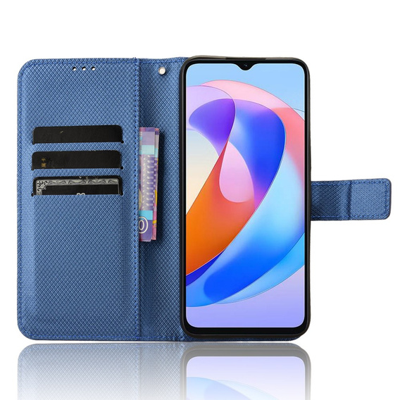 Flip case for Honor Magic 6 Lite 5G, Wallet Smart Magnet, blue