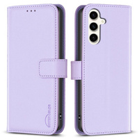 Flip case for Samsung Galaxy S23 FE, BINFEN Wallet, purple + 9H glass