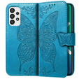 Flip case for Samsung Galaxy A33 5G, Butterfly, blue