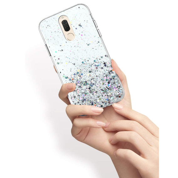 Case for Huawei Mate 10 Lite, Glittery, transparent