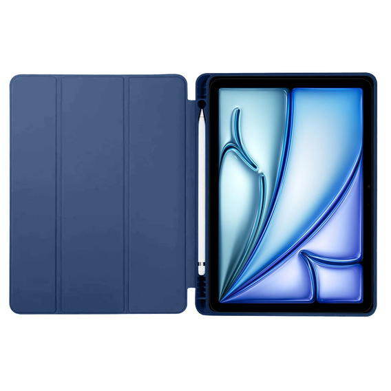 Case for iPad Air 13" 2025/2024 (7/6 gen.), Smartcase with stylus space, dark blue