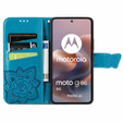 Flip case for Motorola Moto G86 5G, Butterfly, blue