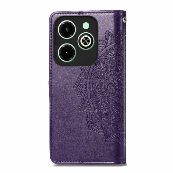 Flip case for Infinix Hot 40i, Mandala, purple