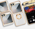 Case for Samsung Galaxy Z Flip7 FE / Z Flip6, Electro Ring, white