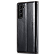 Flip case for Samsung Galaxy S23, ERBORD Waxy Wallet, black