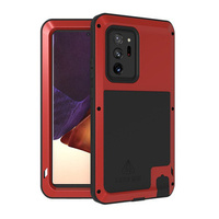 Love Mei Case for Samsung Galaxy Note 20 Ultra, armored without glass, red