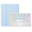 Case + keyboard Samsung Galaxy Tab S9 FE X510 / X516, with touchpad, light blue