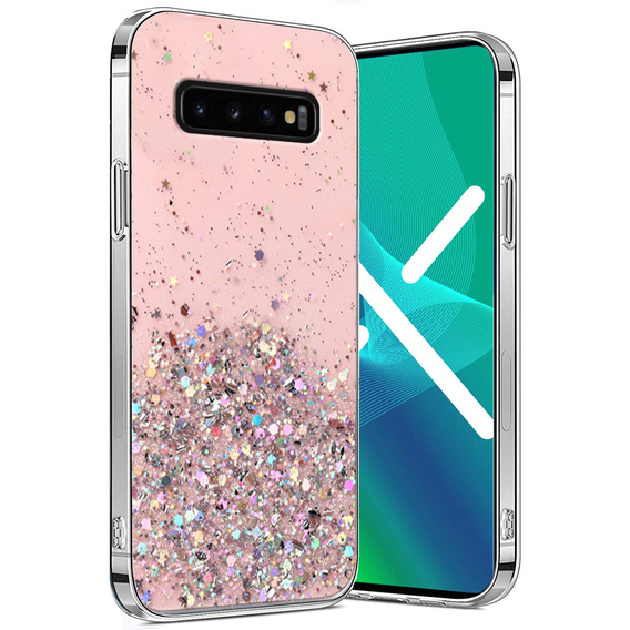Case for Samsung Galaxy S10 5G, Glittery, pink