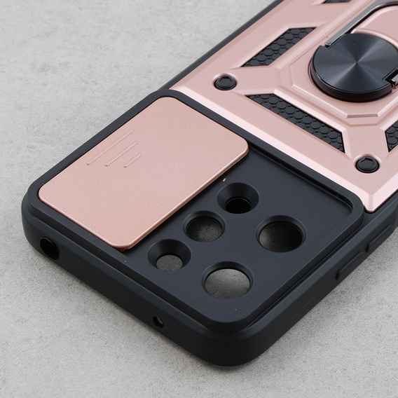 Case for Xiaomi Redmi 12, CamShield Slide, pink rose gold