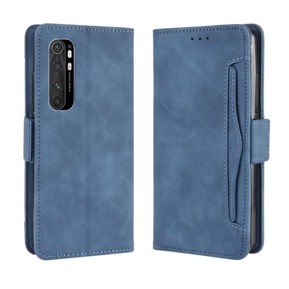 Flip case for Xiaomi Mi Note 10 Lite, Card Slot, blue