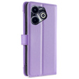 Flip case for Infinix Hot 40i, Wallet Zipper Pocket, purple