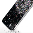Case for Xiaomi Redmi 10, Glittery, black