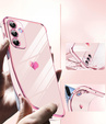 Case for Samsung Galaxy A56, Electro heart, pink rose gold + Glass 9H