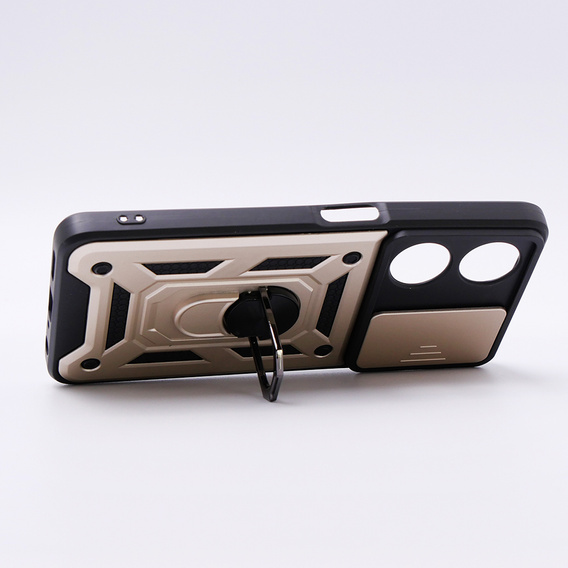 Case for Oppo A98 5G, CamShield Slide, gold