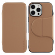 X-LEVEL Case for iPhone 16 Pro Max, Magnetic Card Holder, brown