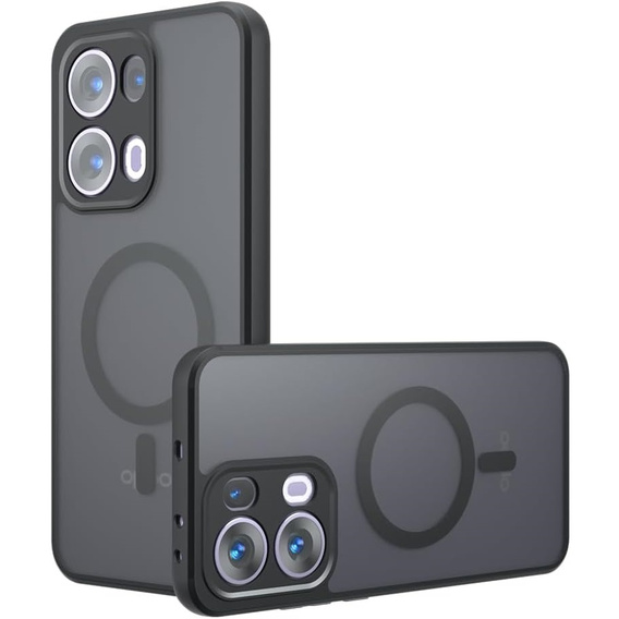 Case for Oppo Reno 13 Pro, for MagSafe, ERBORD Matt Case, black