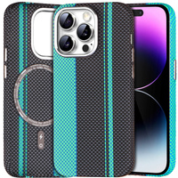 MagSafe's iPhone 14 Pro Case, Carbon Fiber, black / blue