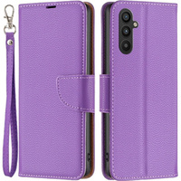Flip case for Samsung Galaxy A34 5G, Wallet Litchi Magnet, purple