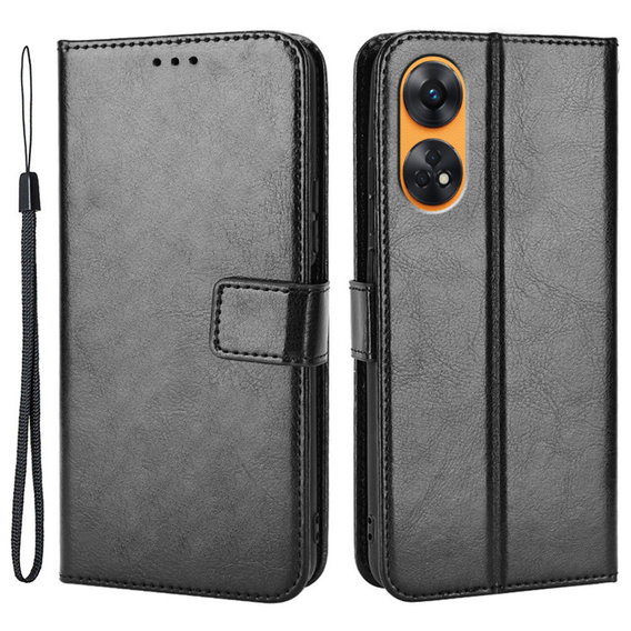 Flip case for Oppo Reno8 T, Wallet, black