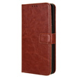 Flip case for Infinix Note 40 Pro Plus, Crazy Horse Wallet, brown