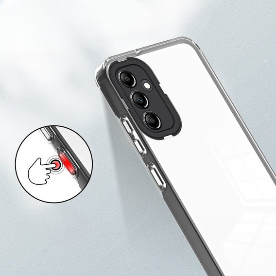 Case for Samsung Galaxy A14 5G, Fusion Hybrid, transparent / black