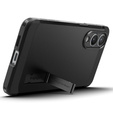 Spigen case for Samsung Galaxy S25 Edge, Tough Armor Mag MagSafe, black + 9H Tempered Glass