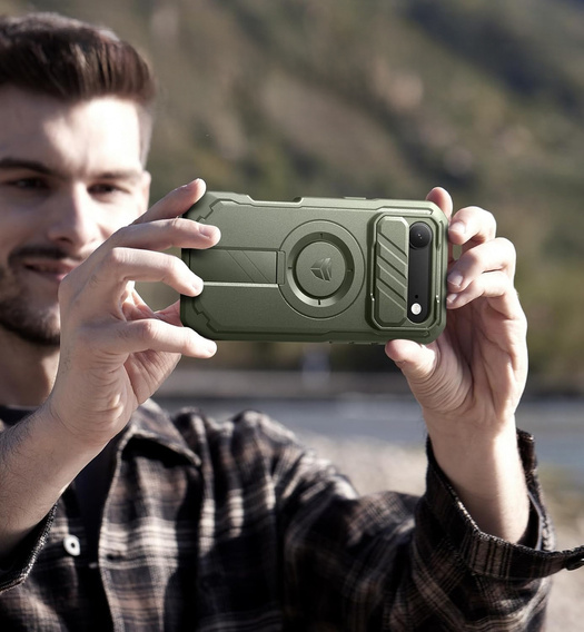 Dexnor armoured case with stand and camera shutter, for MagSafe for iPhone Air