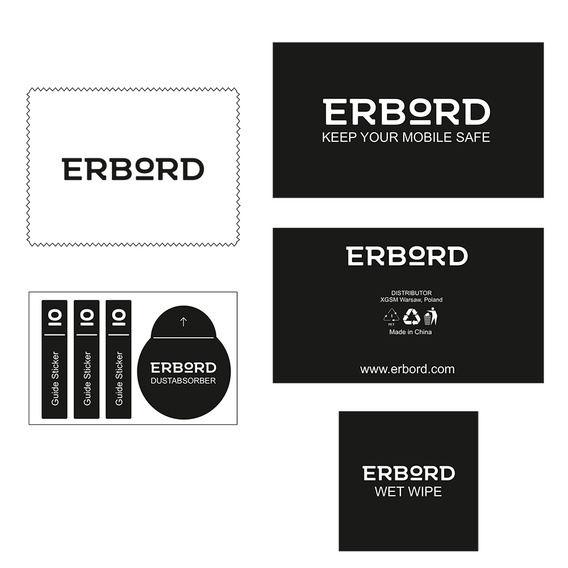 2x ERBORD tempered glass for camera to Samsung Galaxy A15 4G / A15 5G, black