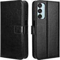 Flip case for Samsung Galaxy M35, Crazy Horse Wallet, black