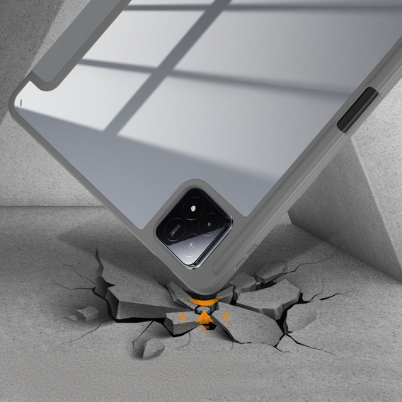 Case for Xiaomi Pad 6S Pro 12.4, Smartcase Hybrid, with stylus space, grey